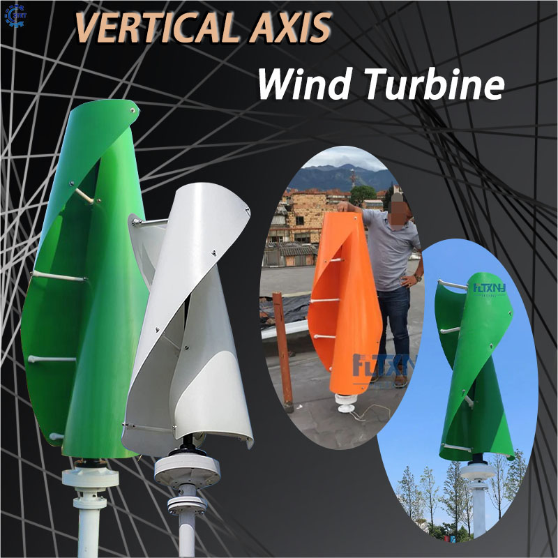 Renewable Energy Grid - Generator Sumbu Vertikal 10KW Energi Bebas
