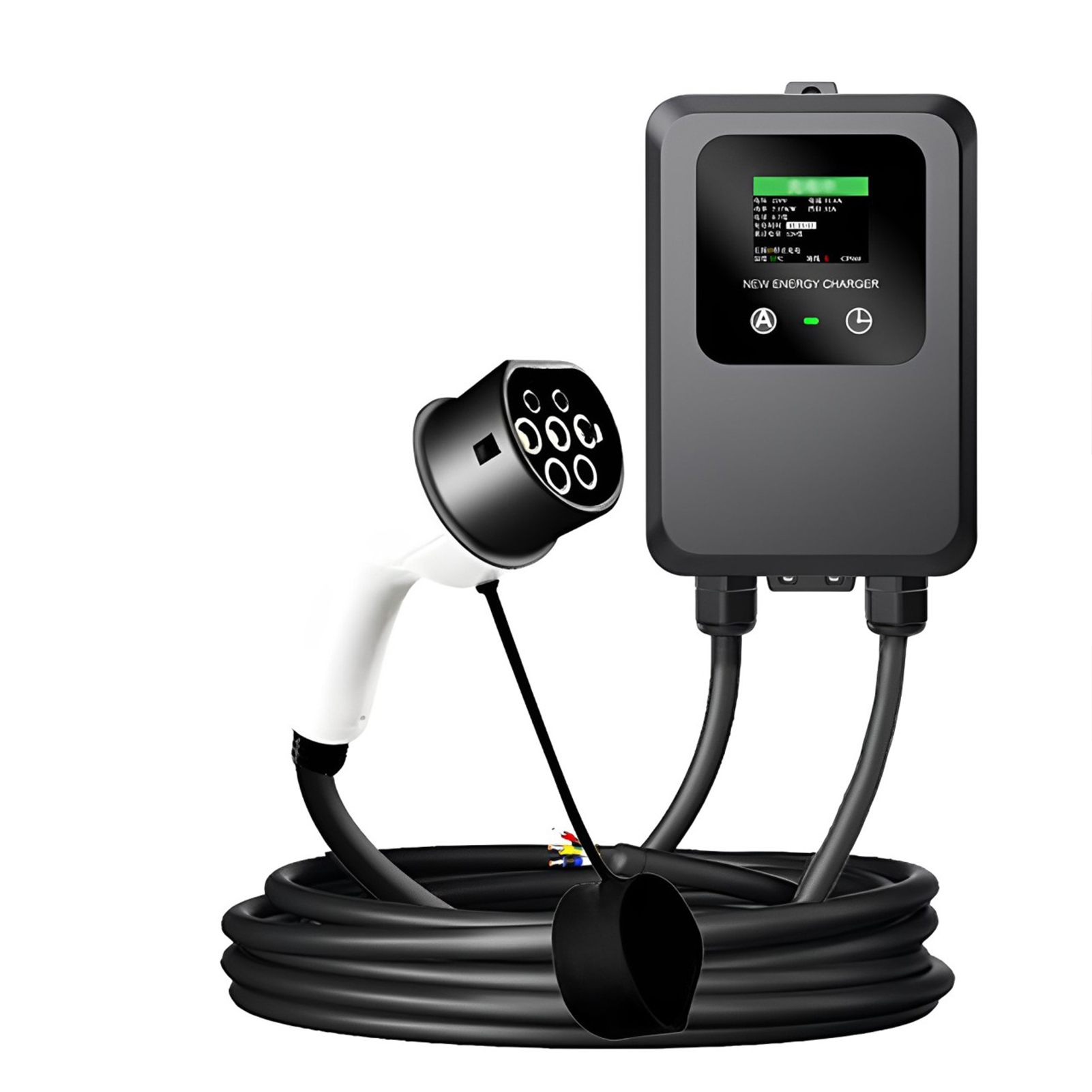 Ev Charger Wallbox - Pengisi daya EV layar LCD warna
