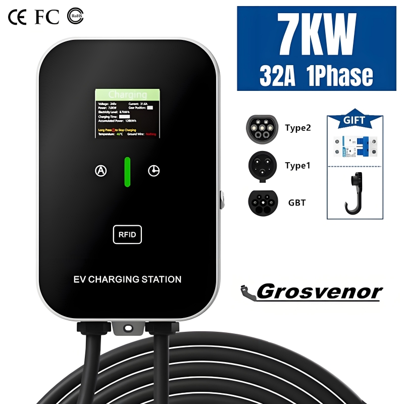 Ev Charger Wallbox - Pengisi Daya Kendaraan Listrik Tipe2 7KW