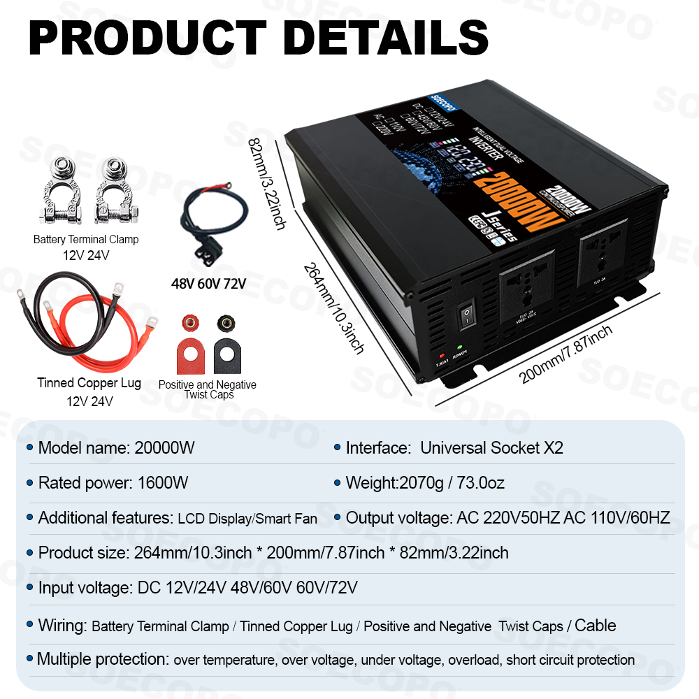 Inverter Pintar 20000W - Input - Renewable Energy Systems ulasan dan harga