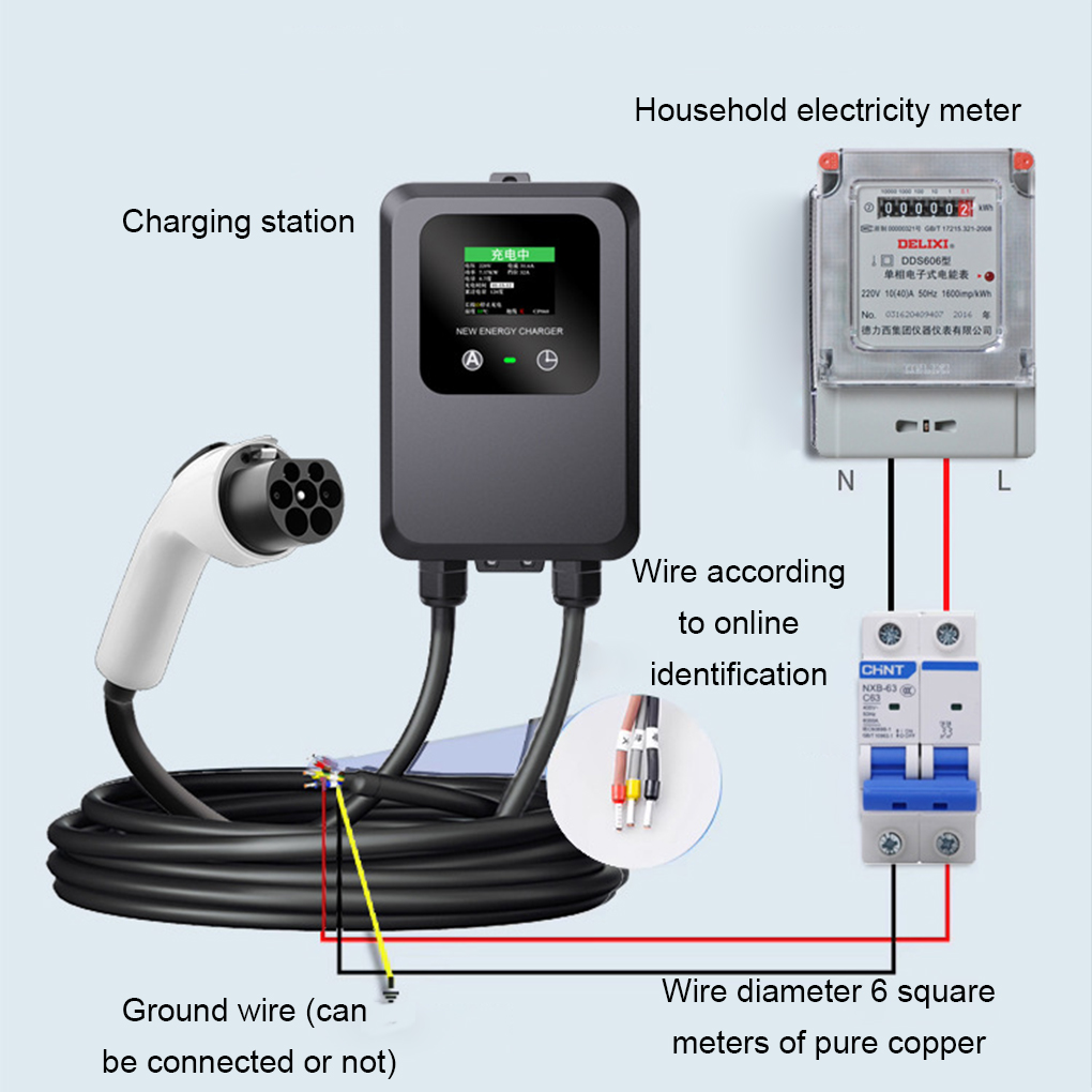 Pengisi daya EV layar LCD warn - Ev Charger Wallbox ulasan dan harga