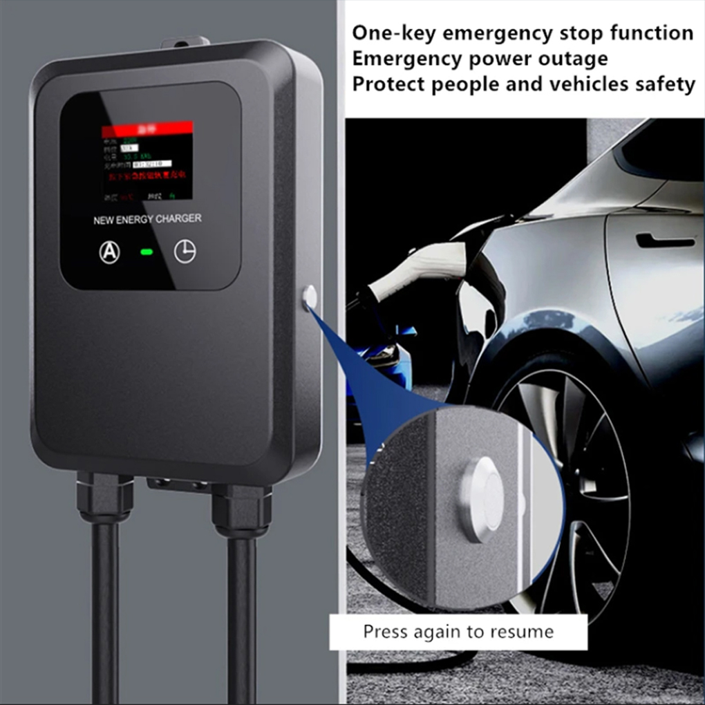 Pengisi daya EV layar LCD warn - Ev Charger Wallbox ulasan dan harga
